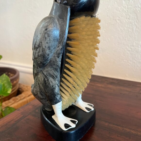 Vintage MCM 1950s Clothes Brush Gentleman's Vanity Duck Figure Grandpa Gift - Picture 9 of 10